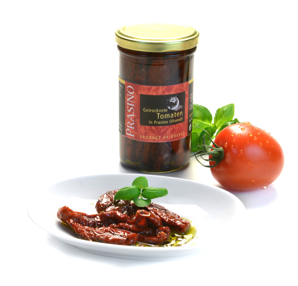 Getrocknete Tomaten in Prasino Olivenöl, 260 g | Prasino